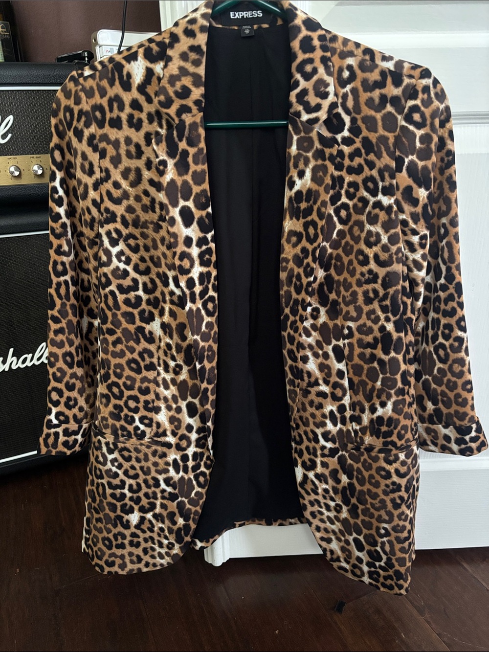 Express Leopard Print Blazer - Brown, Tan & Black